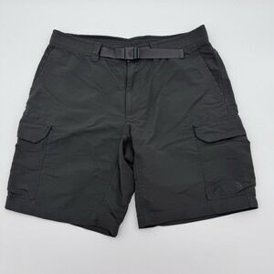 The North Face TNF Mens 34 Hiking Trek Trail Belted Cargo Nylon 10" Shorts